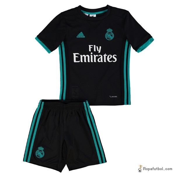 Camiseta Real Madrid Replica Segunda Ropa Niños 2017/18 Negro